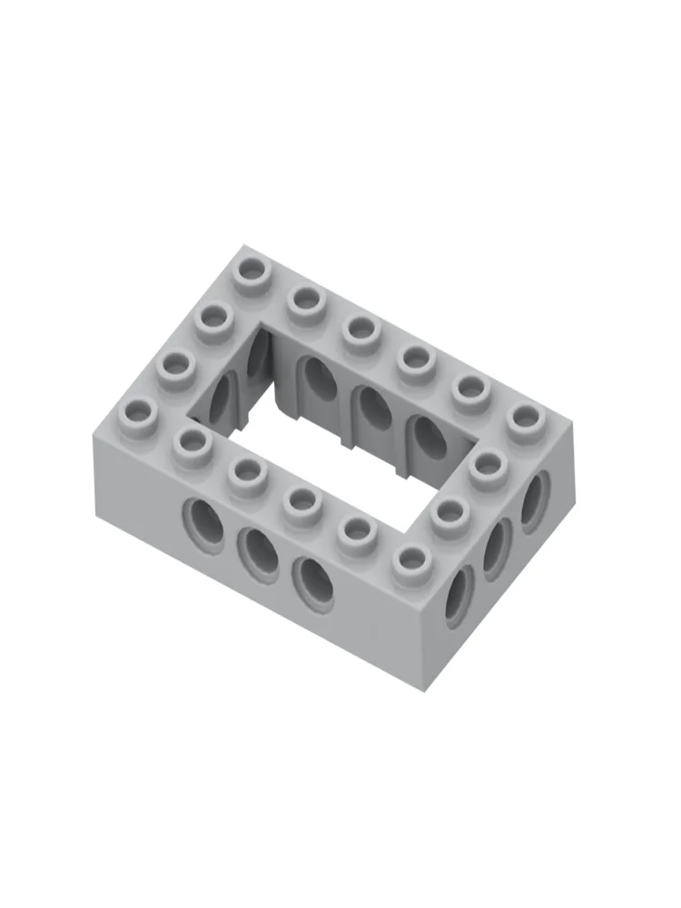 Compatible with 32531 Small Particle Building Block Technology Spare Parts 4x6 Perforated Frame Brick 40344