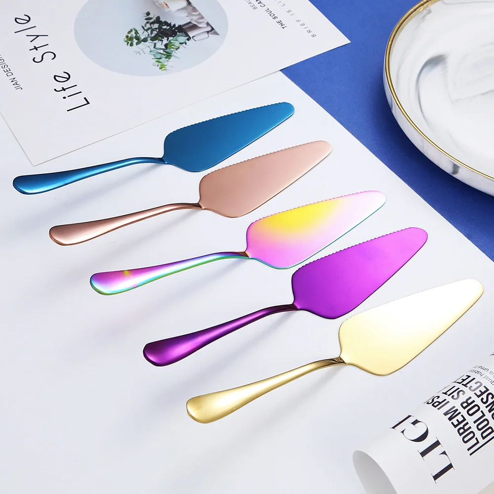 ملعقة كعك من الفولاذ المقاوم للصدأ ، فطيرة ، بيتزا ، خادم الجبن ، سكين تقسيم ، ملعقة خبز ، أداة خبز ، 1 عرض