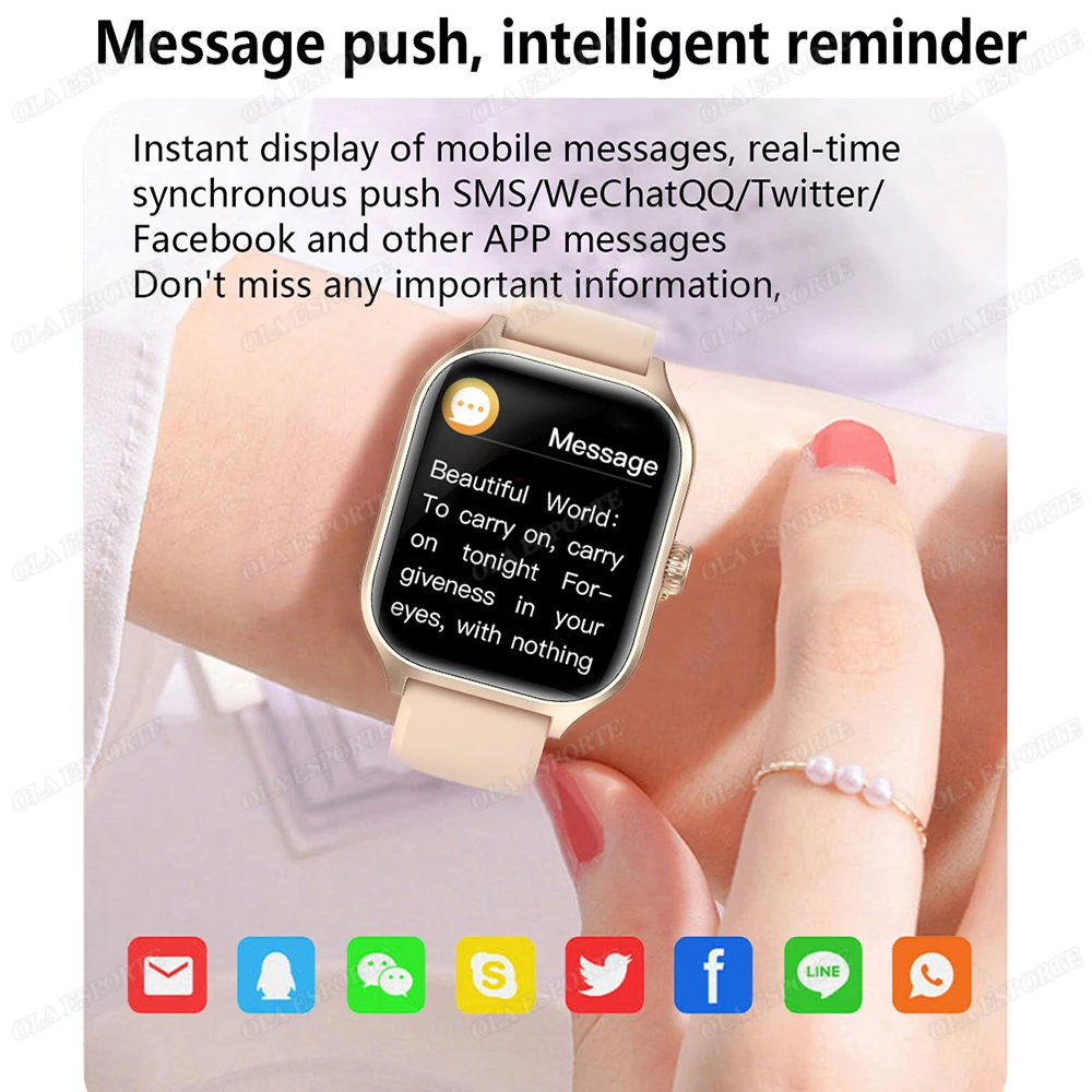 2026 New Smart Watch Wireless Calling Dial Multi Sport Mode Health Monitor Suitable Men And Women Sports Watches For iOS Android