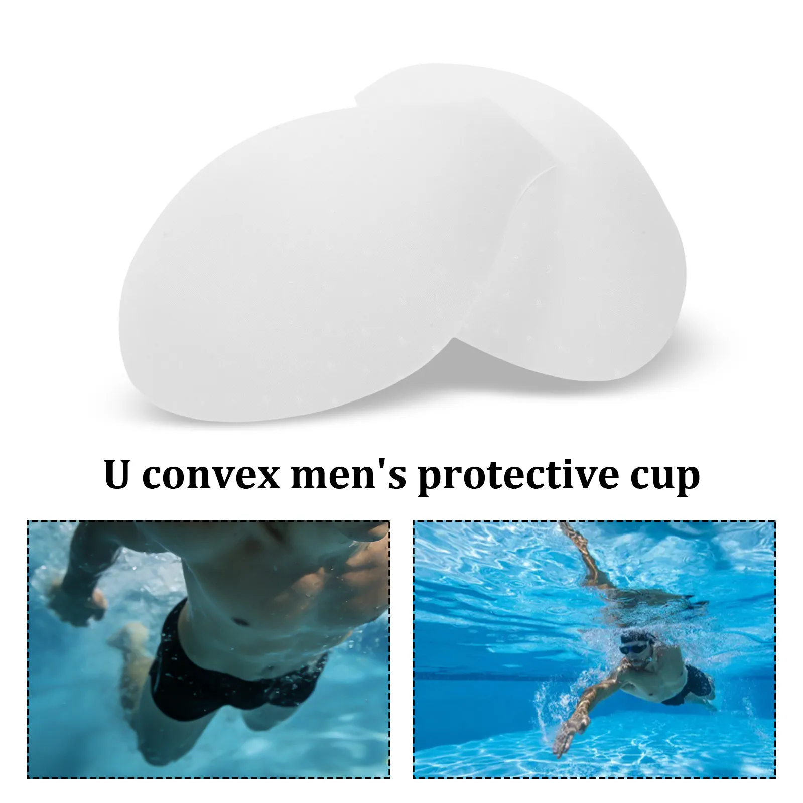 4pcs Men Underwear Protective Cup U Shaped Liner Bulge Enhancing Cup Groin Protector Brief Inserts for Swimming Sports view 5