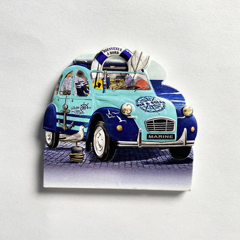 

Fun cartoon beach bike magnetic refrigerator magnet, travel souvenir, refrigerator powerful magnet