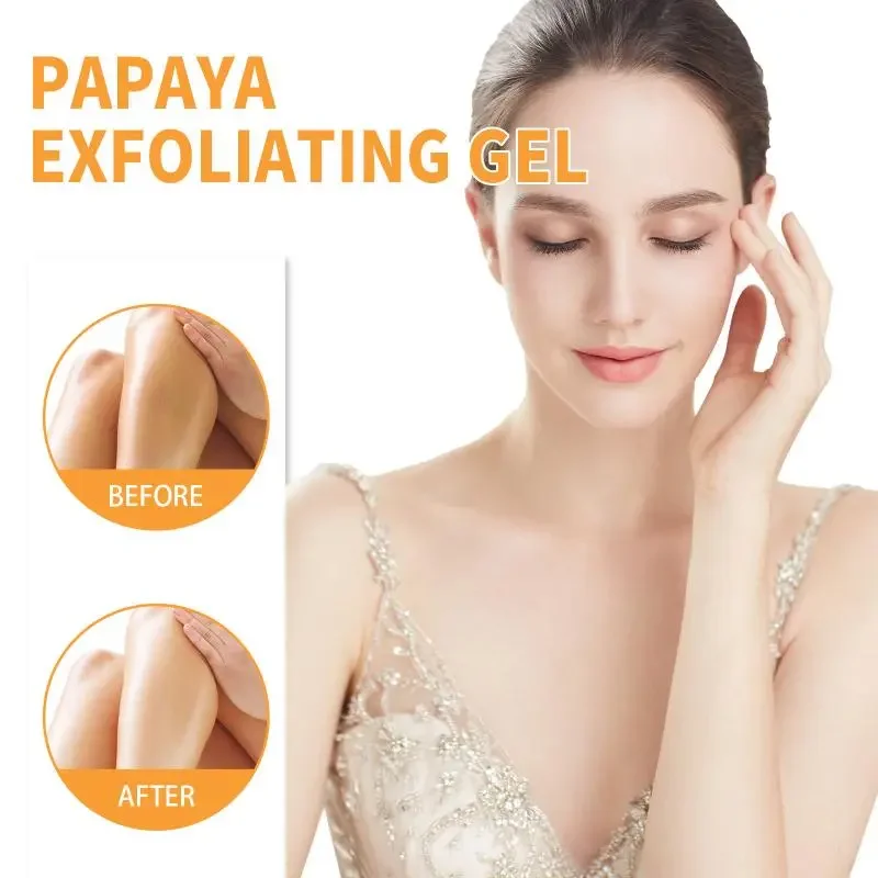 Xiyue Papaya Cleansing gel gently exfoliates eliminates dead skin reduces rough skin and brightens delicate and soft skin