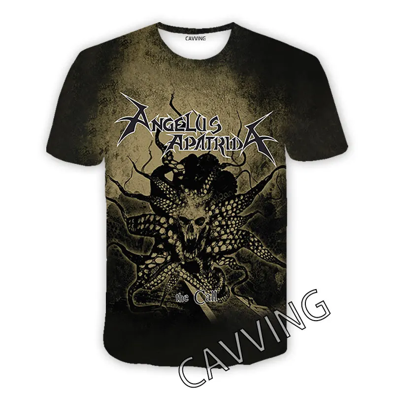 Angelus Apatrida Band Casual T-shirts 3D Print O-Neck Harajuku Cartoon Short sleeve Hip Hop T-Shirts Fashion Unisex Clothing