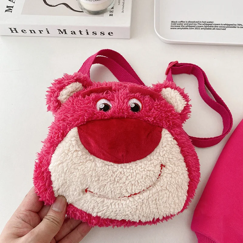 Autumn Winter Children\'s Plush ThickenHoodless Sweatshirts Girls Cartoon Lotso Long Sleeve Pullover Tops Kids Warm Casual Clothi