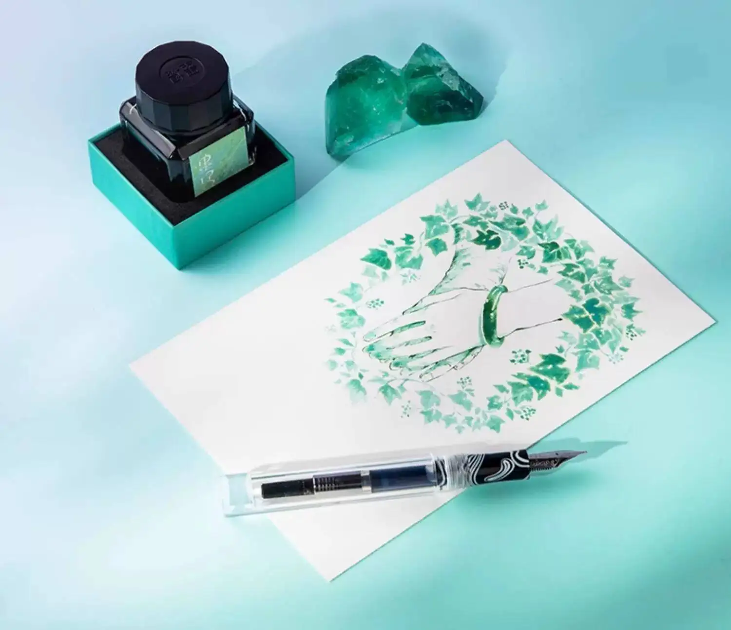 Ink House, Island Color Collection, Antique-style Fountain Pen Ink 28ml - view 6