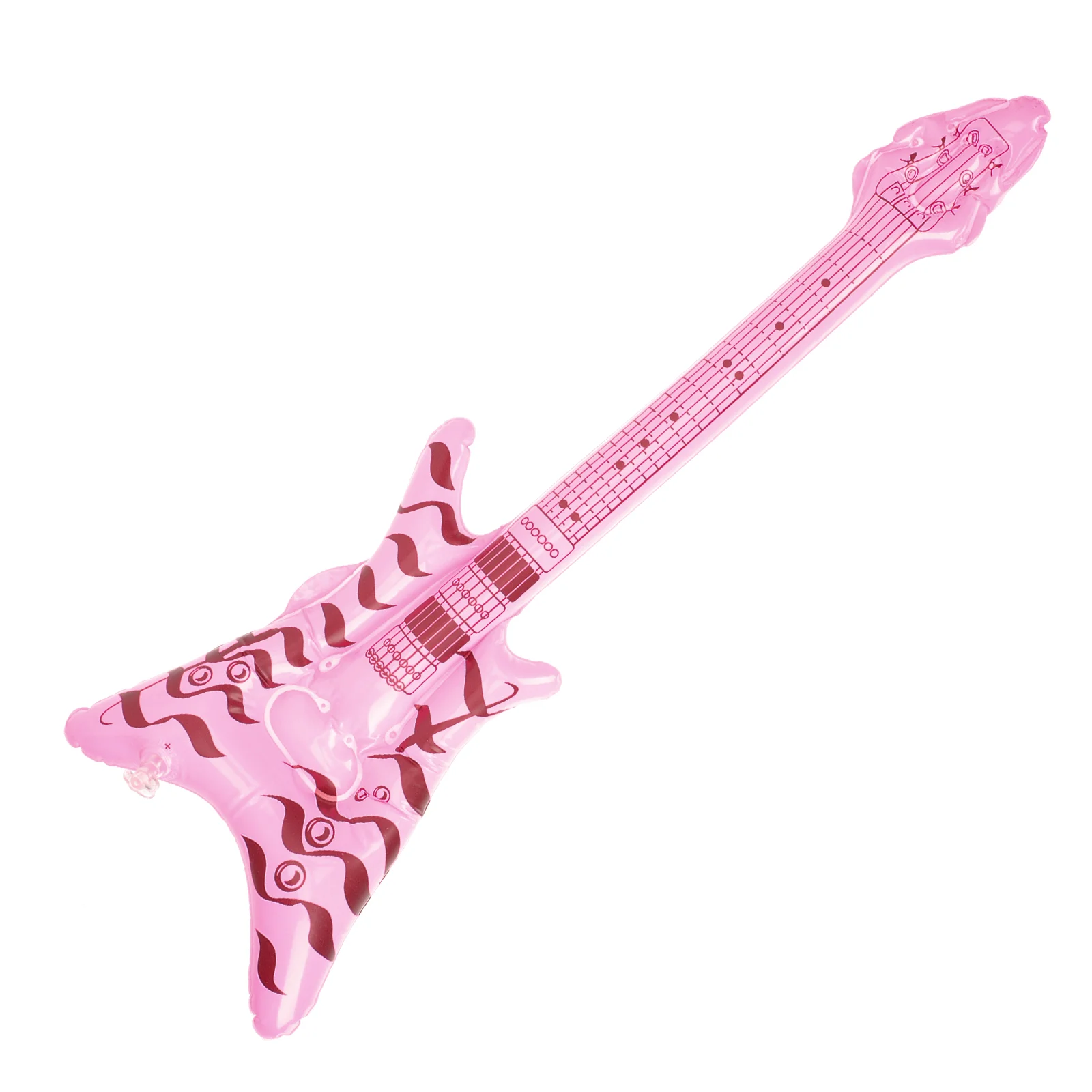 Inflatable Rock Instrument 60cm Electric Bass Guitar Party Prop Lightweight Musical Decoration for Stage Disco Cosplay