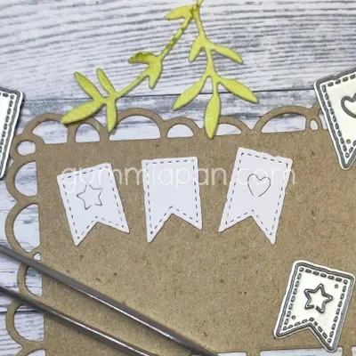 Paper Pad with Folded Corner Metal Cutting Dies Scrapbook Diary Decoration Stencil Embossing Template DIY Greeting Card Handmade