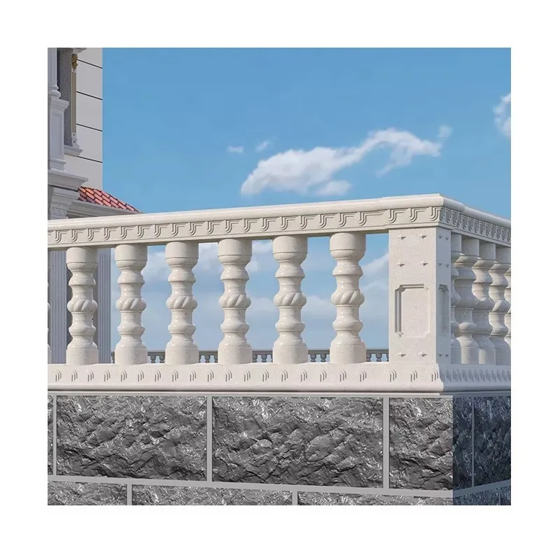Factory sales concrete casting plastic decorative railing mold guardrail column adjustable