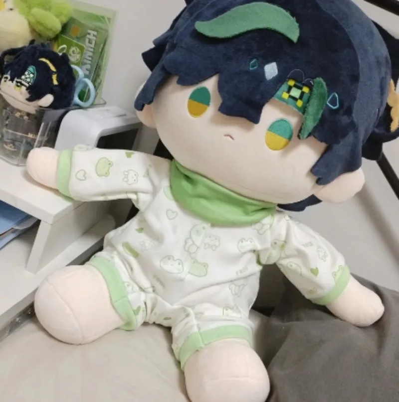 

Game Genshin Impact 40cm Sit-upright Figures Doll Cosplay Plush Body Soft Kinich Kawaii Anime Plushies Toy Collection Decor Gift