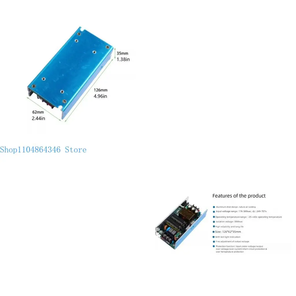 5asd Heavy Duty 24V 5A Power Supply Unit AC220V Input to DC24V Output for LED Light