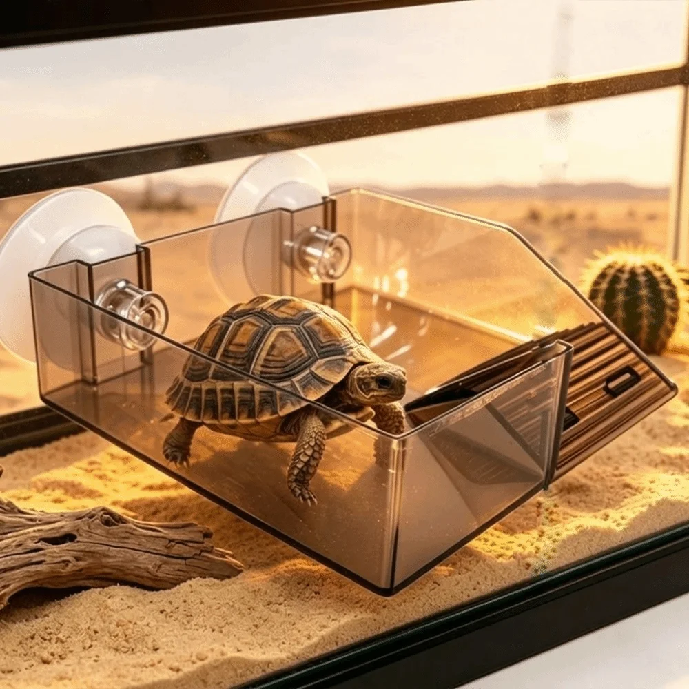 Plastic Turtle Basking Platform Height Adjustable Suction Cup Turtle Climbing Slope Sun Drying Dock Non-Slip Climbing Ladder