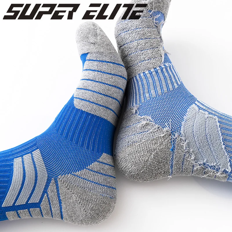 Professional Elite Cycling Socks Mens Thicker Stocking Sweat-Absorbent Basketball Socks Sports Socks Football Skateboard Socks