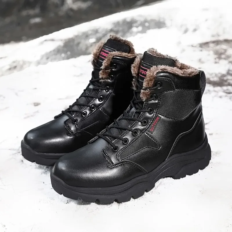 Winter shoes Waterproof Men Boots Plush Super Warm Snow Boots Men Sneakers Ankle Boots Outdoor Men\'s cotton shoes Botas Hombre