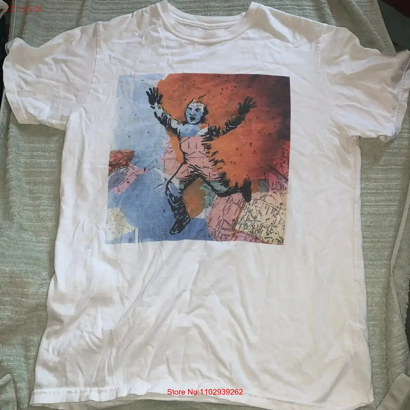 David Wojnarowicz Rouge Chaud NYC AIDS Memorial T Shirt vintage Lavé vêtements de créateur mode Légèrement Respirant Unisexe Élégant