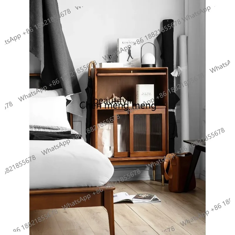 LHY26 ss LBX Sideboard Cabinet Living Room Locker Wall Cabinet Solid Wood Simplicity Household Combination Storage