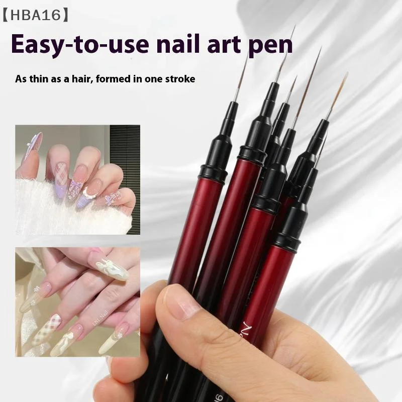 〔HBA16〕Nail Art Liner Brushes Gel Nail Brush Gel Nail Polish Painting Brush Drawing Nail Art Design Brush Pen