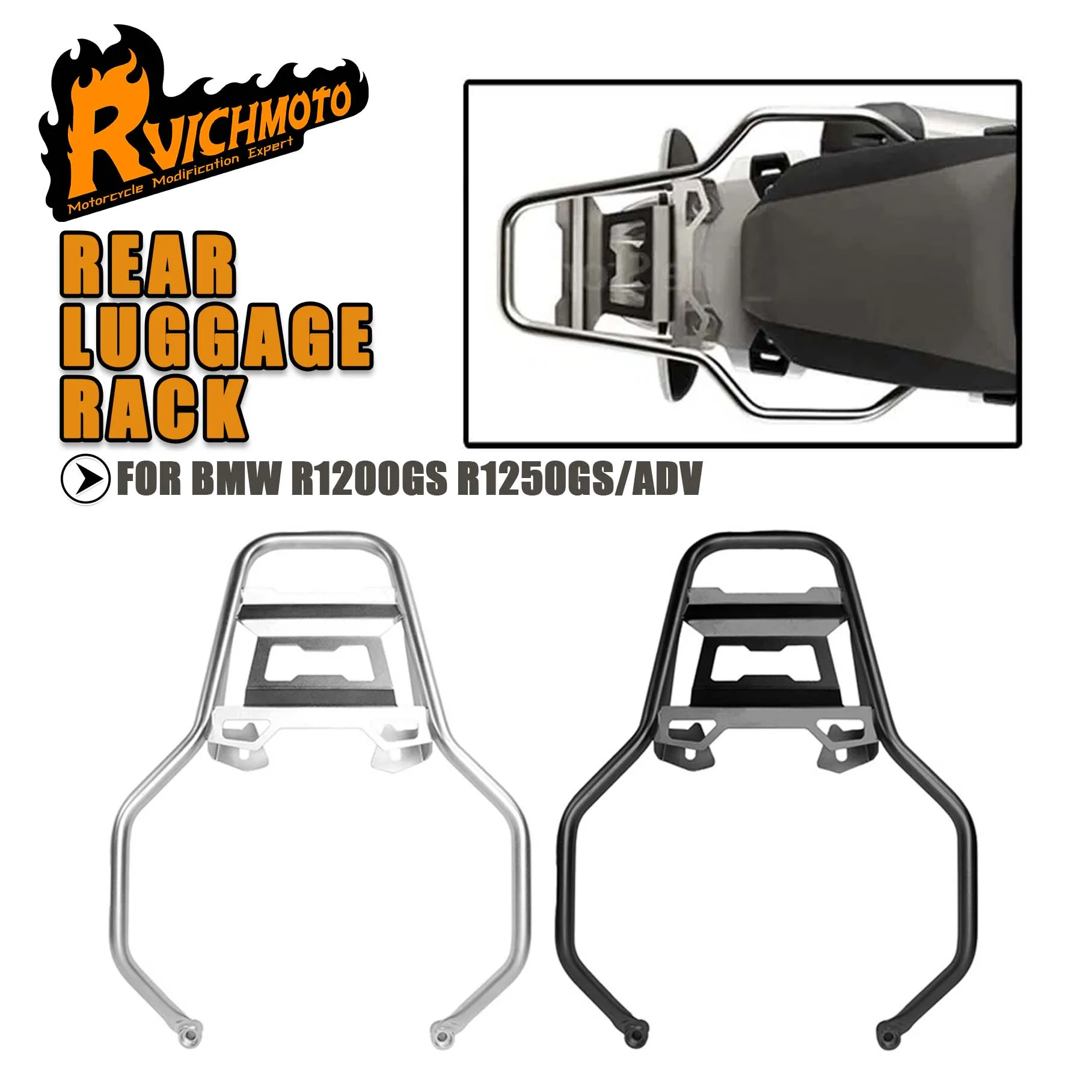 

R1250GS R1200GS ADV Rear Luggage Rack For BMW R 1200 1250 GS Adventure Stable Rear Carrier Rack Cargo Rack Storage Box Support