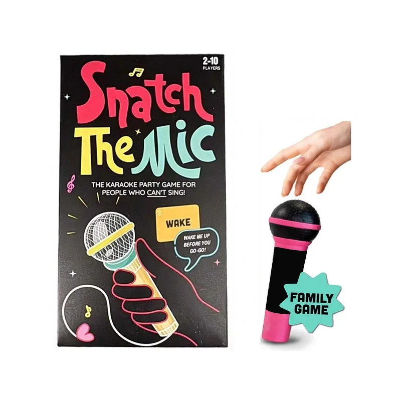 Tk Popular Snack The Mic Music Party Game Family Game Card Grabbing Microphone