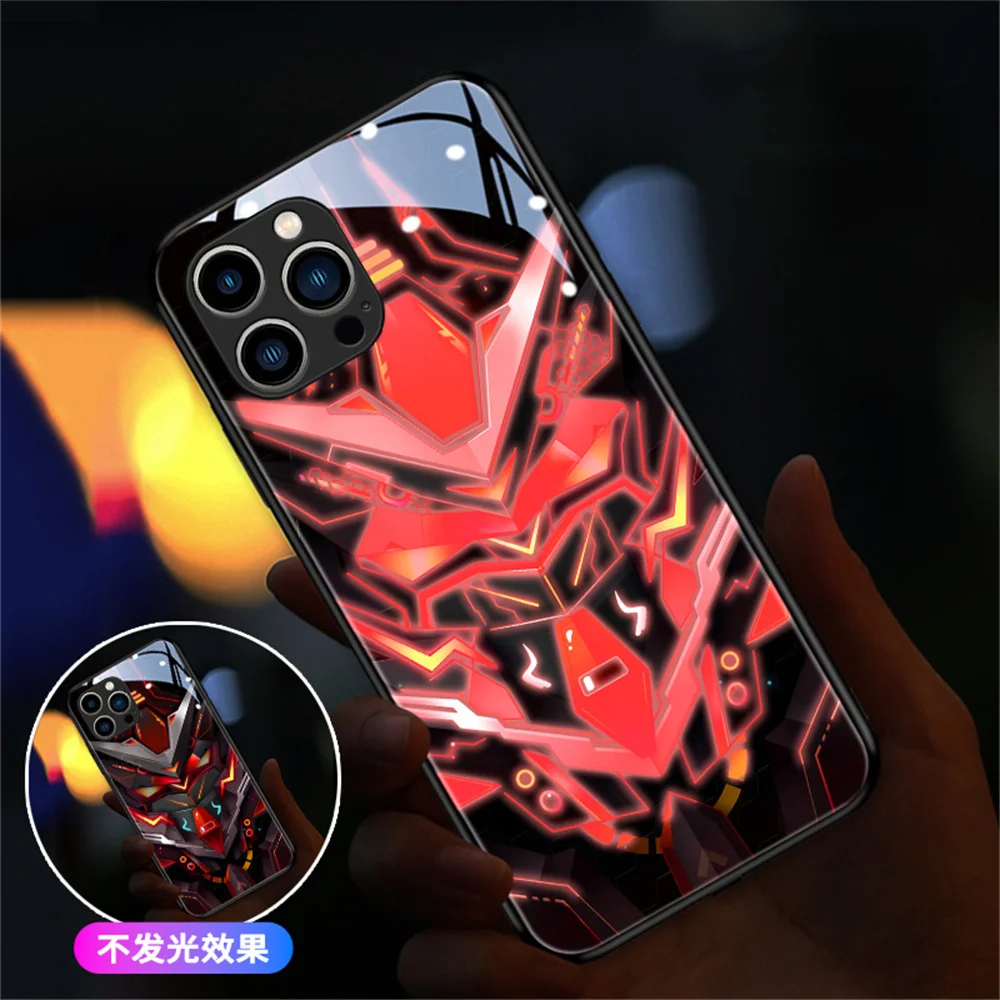 

2024 Fashion Popular Sale Design Smart Led Light Music Luminous Cell Phone Case For Samsung S23 S22 S21 S20 Ultra Plus Cover