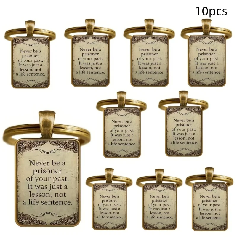 10 pcs Inspirational Keychain Pendant - 