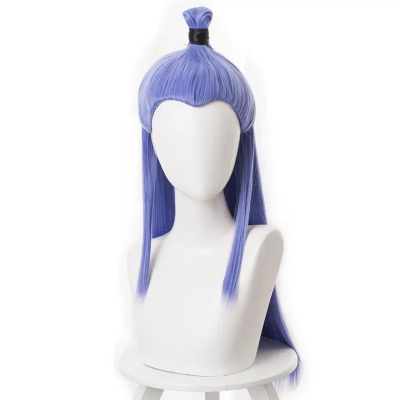 2025 أزياء الهالوين Nezha قهر أزياء Dragon King التأثيرية، ملحقات Ao Bing، Perruque Bleue et Violette، Ne Zhe 2 Carnaval #5