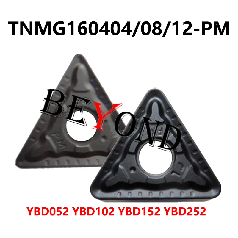 

100% Original Carbide Inserts TNMG160404-PM YBD102 TNMG160408-PM YBD152 YBD252 YBD052 TNMG160412 CNC Lathe Cutter TNMG 160408