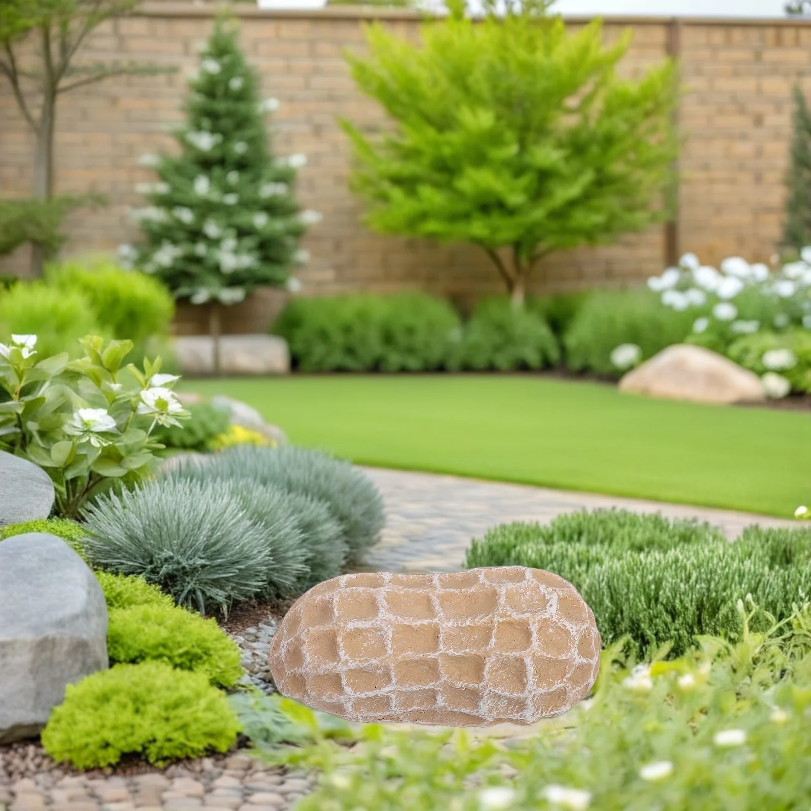 Hide Key Box Gartenhalter Hider outside Outdoor Beige Peanut Hides The