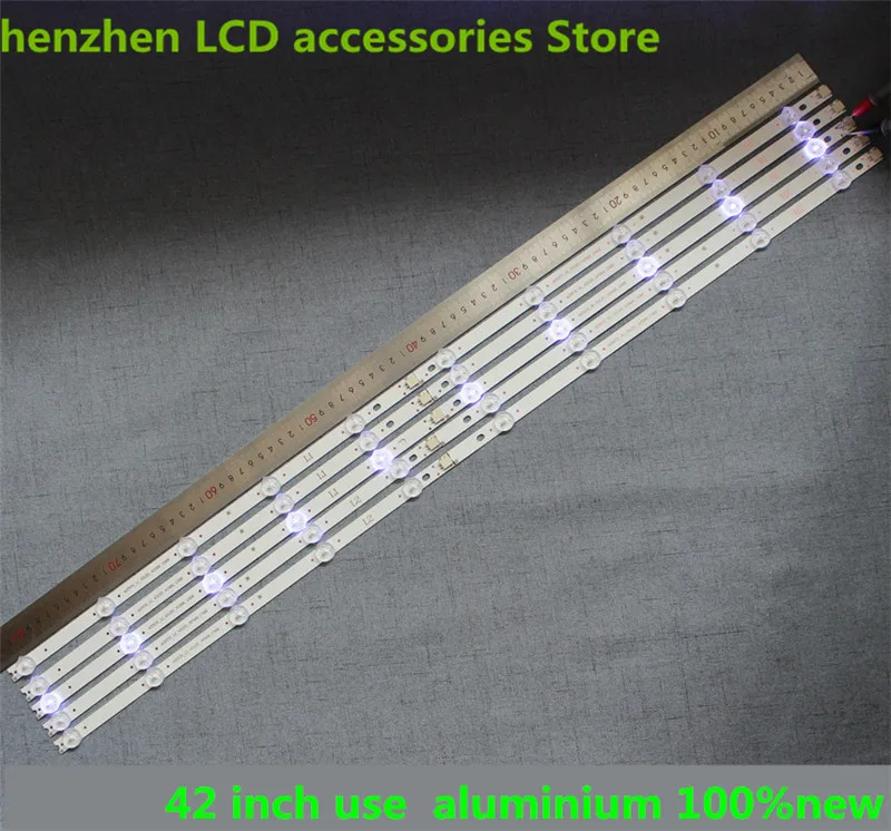 

Для 42-дюймового телевизора: светодиодная подсветка 42LN5400 42LN5300, R1+L1=6 шт., R2+L2=4 шт.