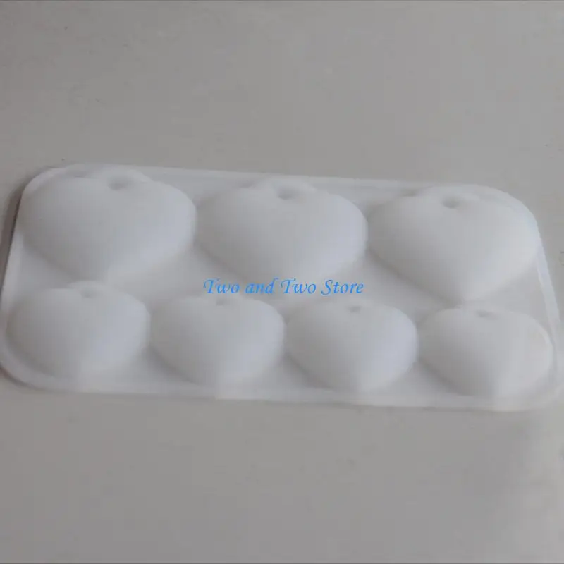 HX6F Fashionable Valentines Day Heart Pendant Mould Craft from Sturdy Silicone for Easy Demolding and Long Time Use