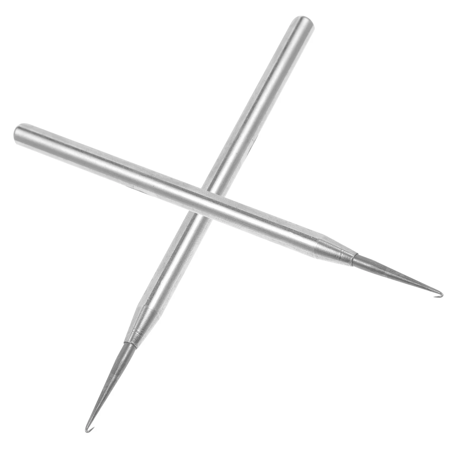 2 قطعة الفولاذ المقاوم للصدأ إصلاح النظارات هوك إبرة نصف إطار أدوات صيانة النظارات المحمولة سهلة الاستخدام إصلاح زجاج العين