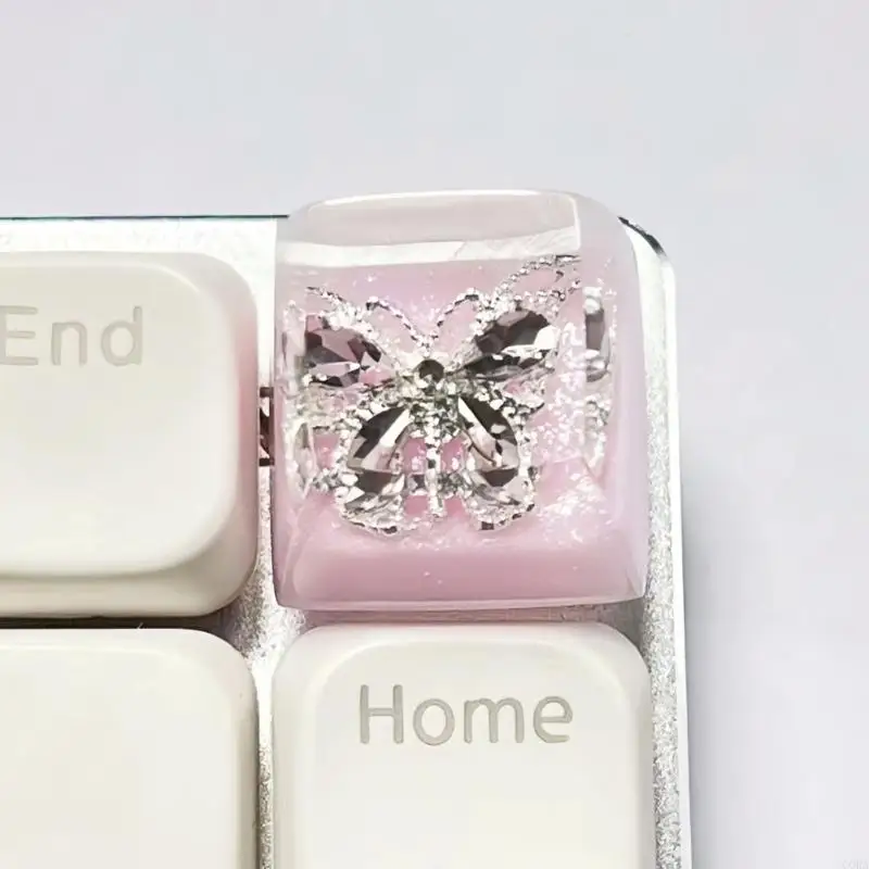 CORA колпачок-бабочка из смолы ручной работы для механической клавиатуры, замена колпачка для механической клавиатуры, для