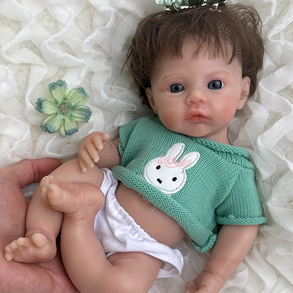 Exquisite 30Cm Lifelike Handmade Silicone Reborn Baby Girl Rooted Hair & Washable Doll For Daughter Birthday Christmas Gift