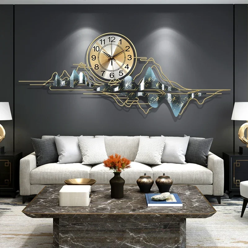 

Art Mural Wall Clocks Luxury Nordic Aesthetic Modern Fashion Wall Watch Minimalist Restaurant Reloj De Pared Home Decoration