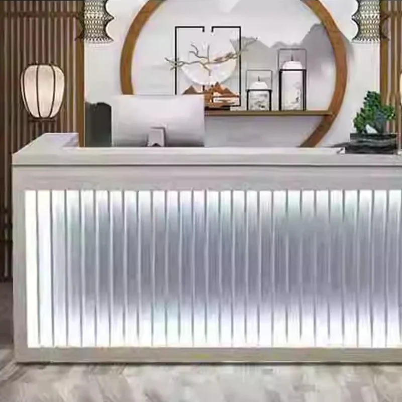 Mobile Simple Reception Desk Information Checkout Consul Counter Reception Desk Office Conference Recepcion Hotel Accessories