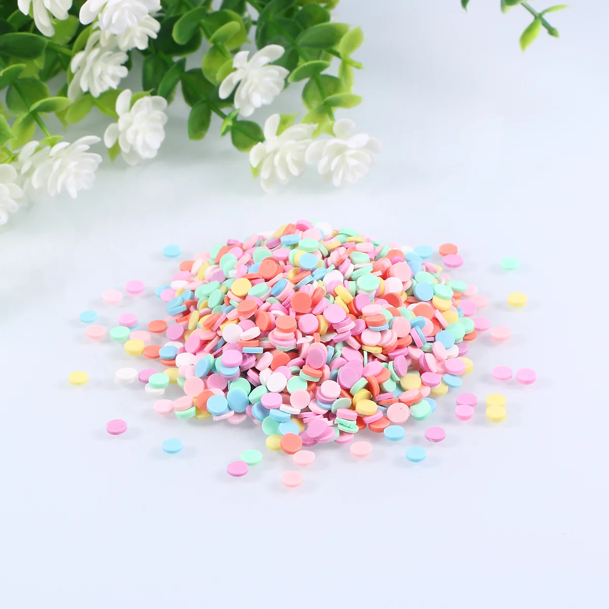 100 G/Pack Mixed Color Clay Scrapbook Decoration Sprinkles Accessories Polymer Charms Phone Case DIY Assceeories Round Supplies