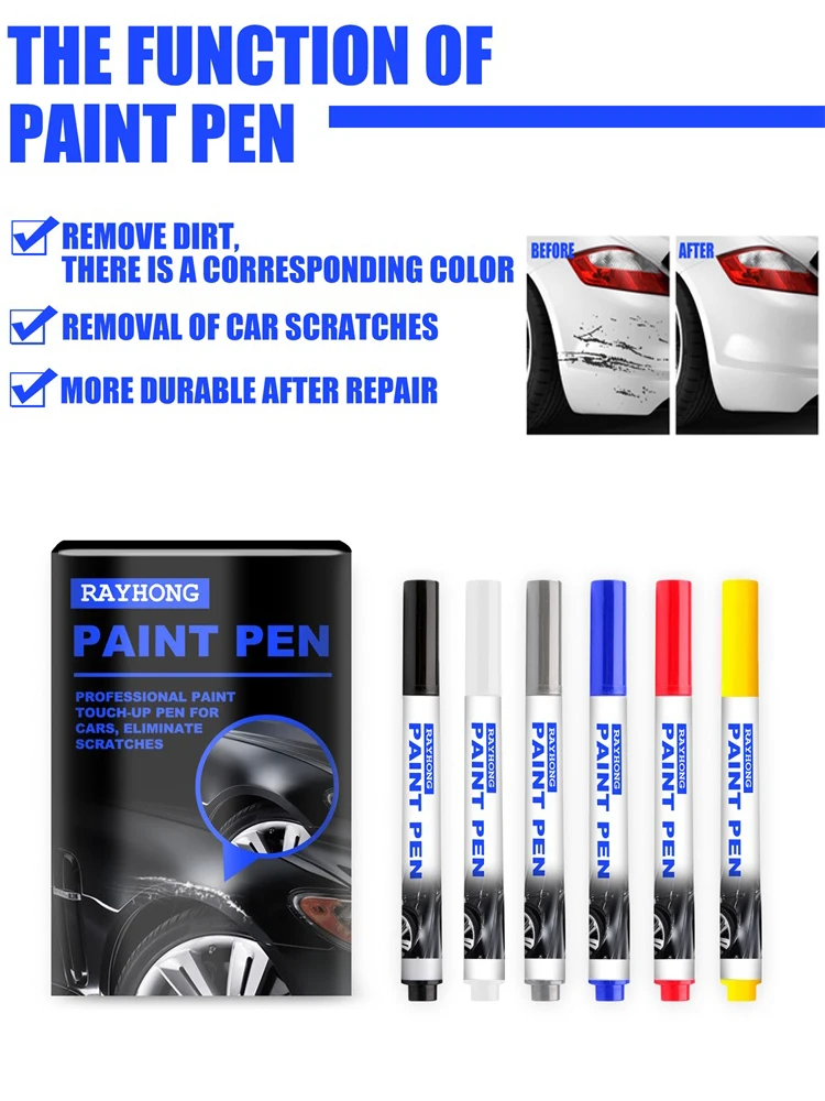 Car Mending Fill Paint Pen Auto Touch Up Pens For Car Scratches Clear Remover Paint Care Waterproof Mending Coat Painting Pen