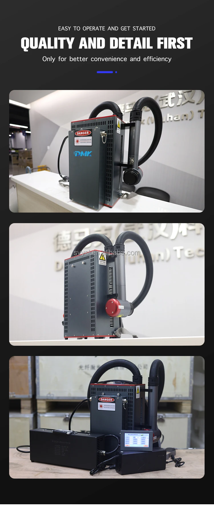 Machine de nettoyage laser à dos 100w 200w 300w