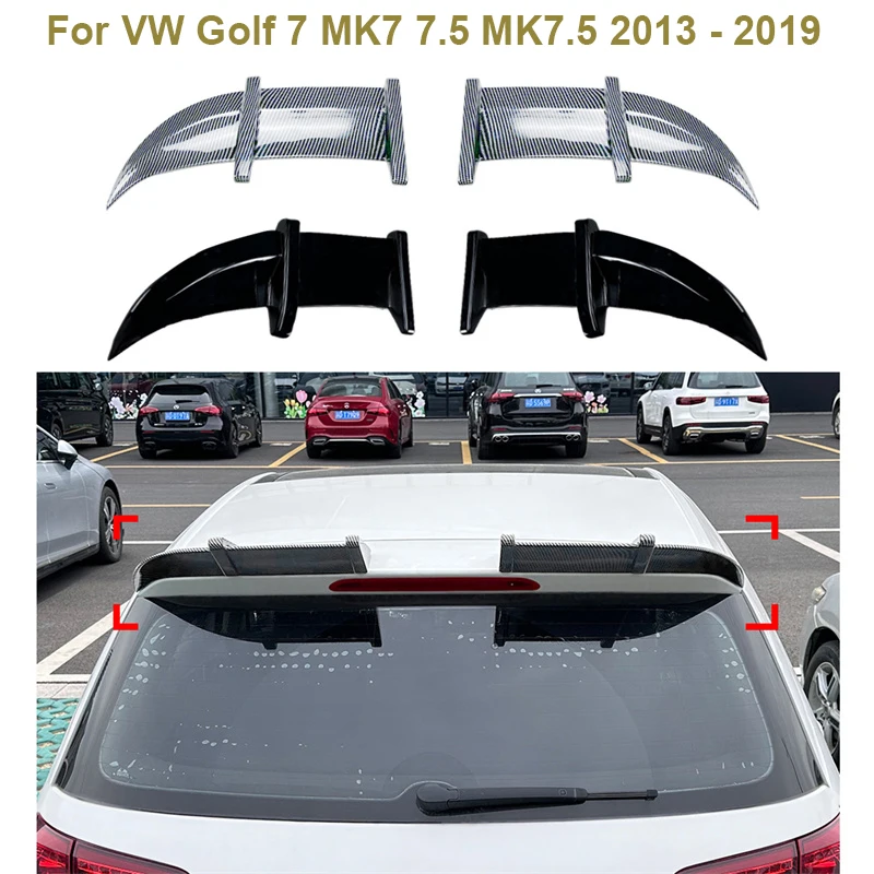 

Glossy black Tail Tailgate Lips Spoilers For VW Golf 7 MK7 7.5 MK7.5 / Rline 2013 - 2019 Rear Roof Trunk Boot Lip Spoiler Wing