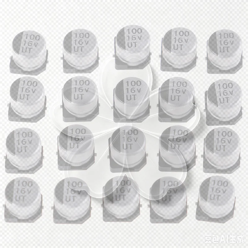 20 pcs SMD electrolytic capacitors with specifications of 6*5 mm 16V 100uF
