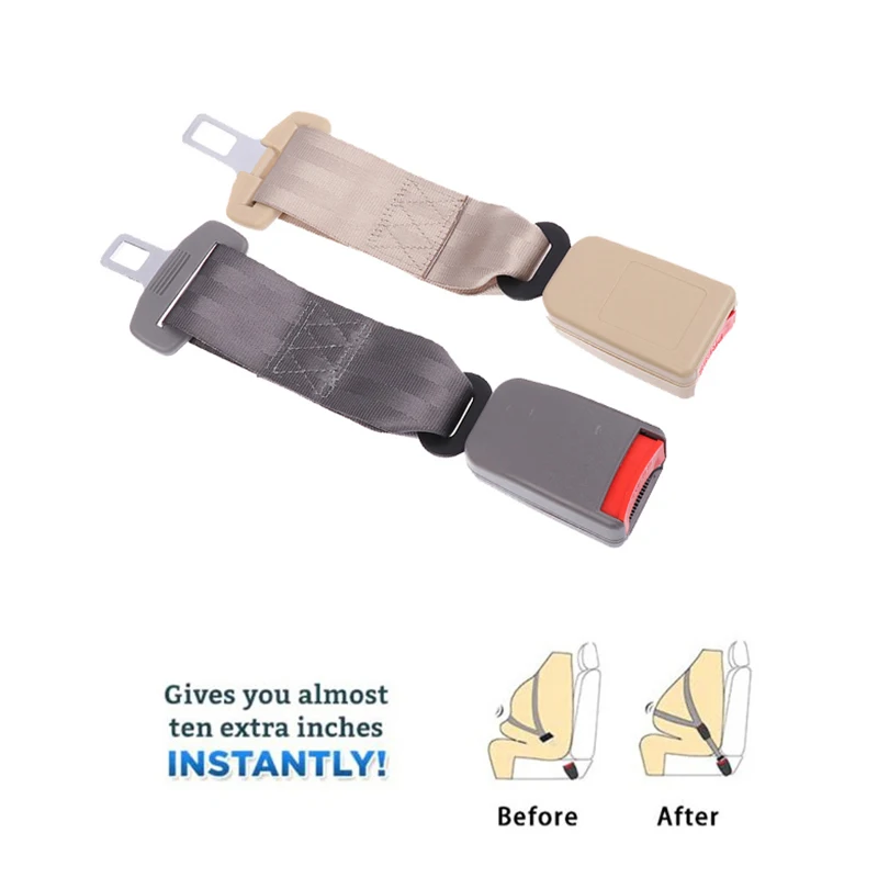 

Adjustable Seat Belt Extenders Vehicle Extension Retractable for 21MM Tongue Car Clip Plug Buckle