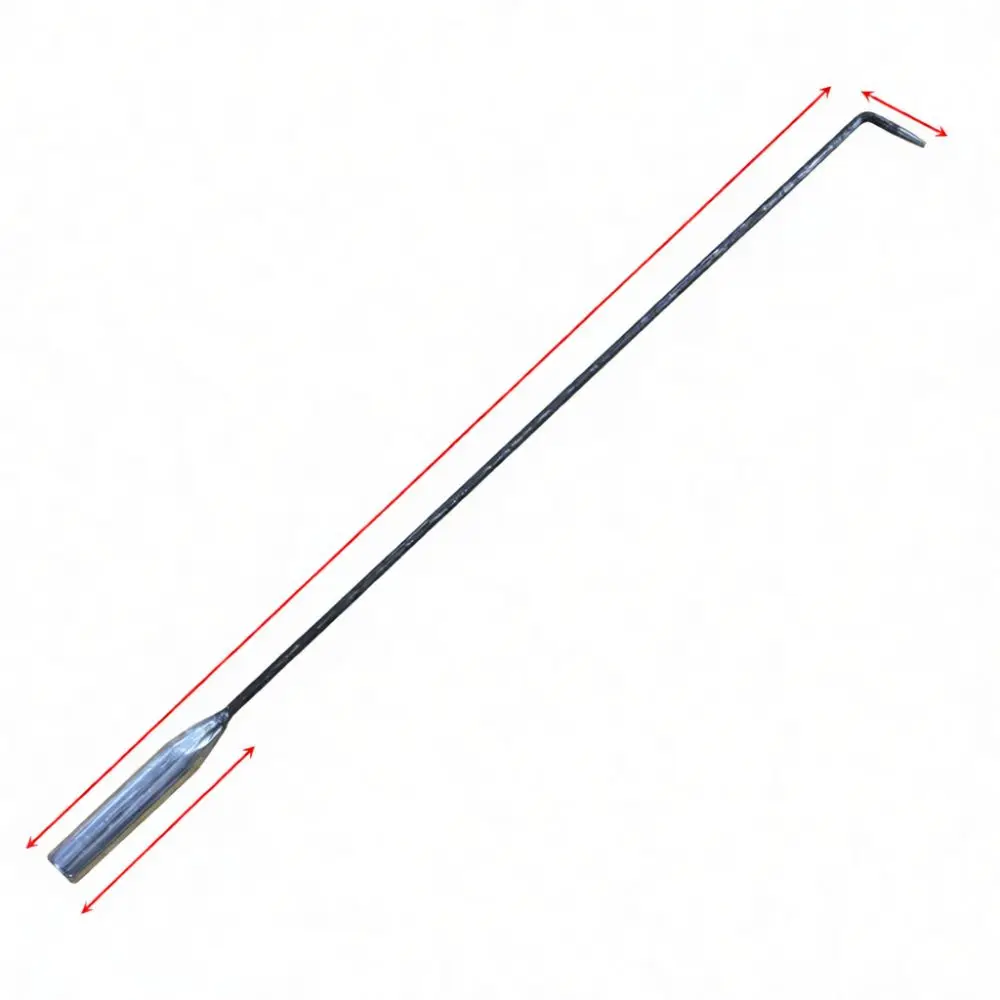 Long Fireplace Poker Rod Metal Tool For Wood Stove Heating Furnace Stoker Maintenance Roller Shutter Door Puller Device