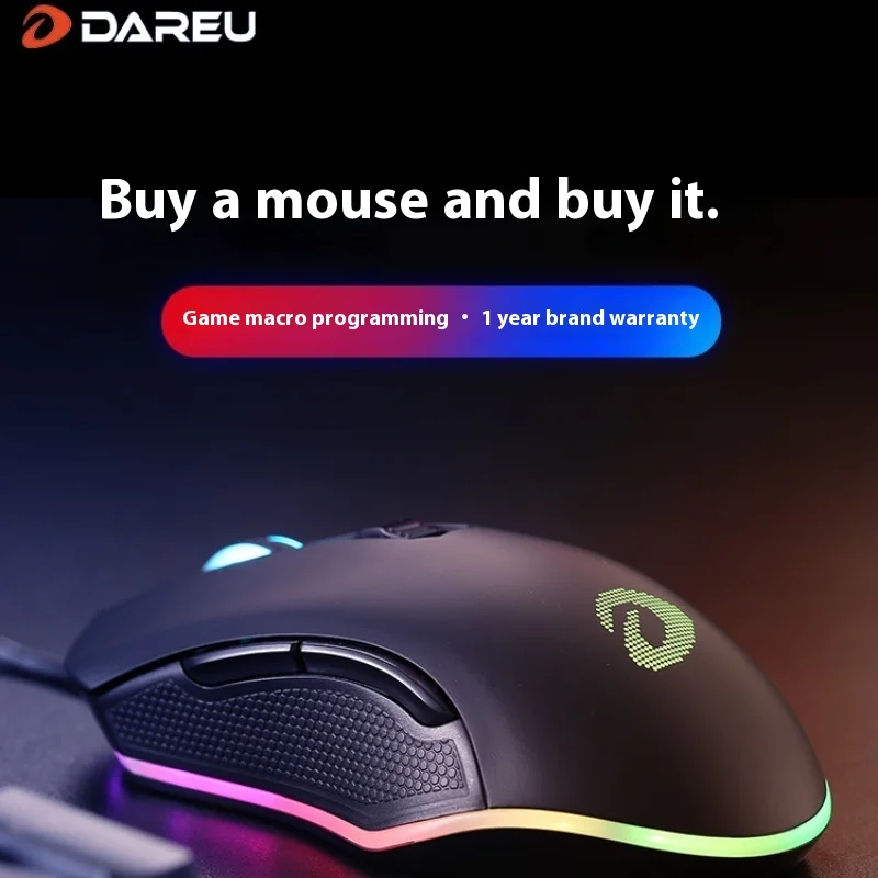 

Dareu Flagship Em905pro Wireless Cable Dual-mode Mouse Game Office Computer Rechargeable Multi-scene General High-color Value