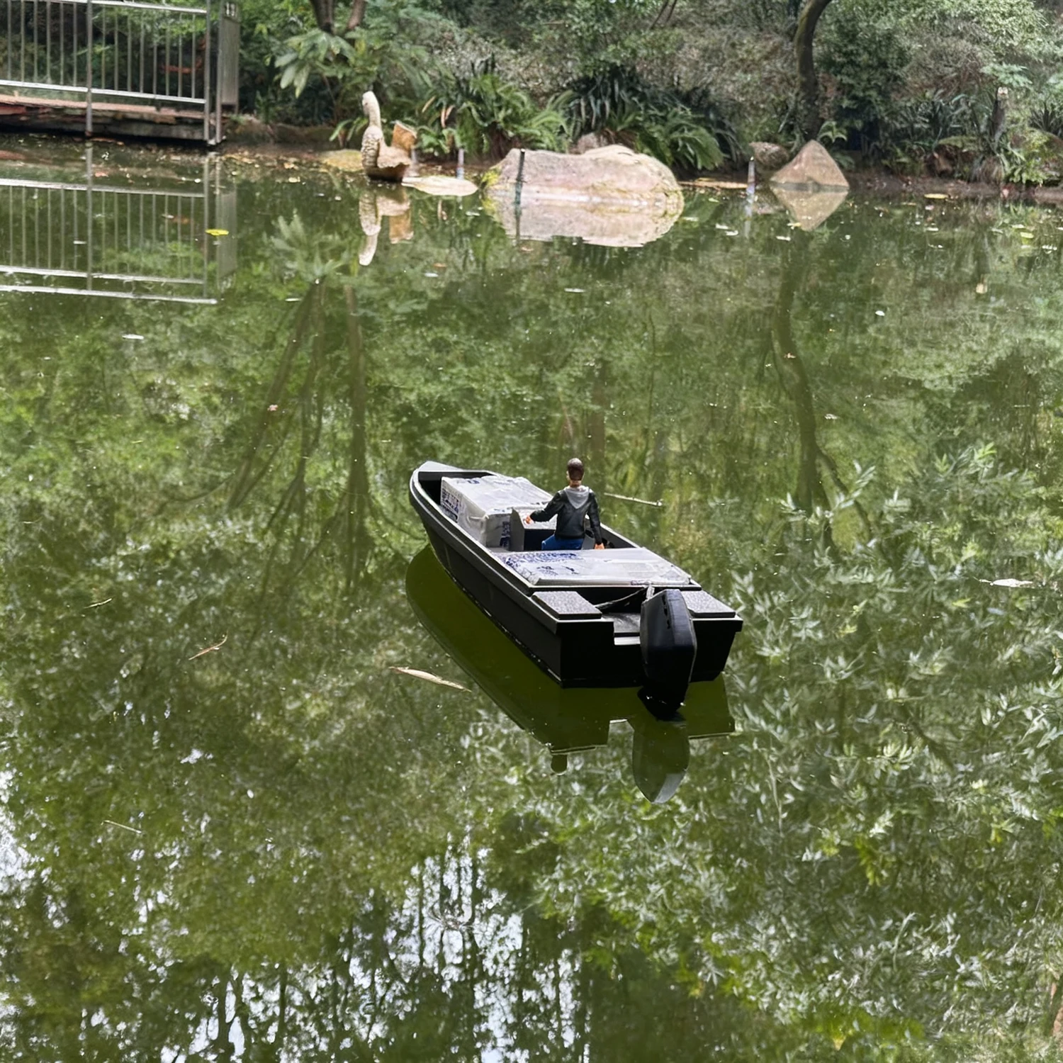 Navi RC 62 cm con motore fuoribordo per barche senza spazzole Barca telecomandata di grandi dimensioni Stampata in 3D che forma RC Schiffe Model RTR Nave giocattolo