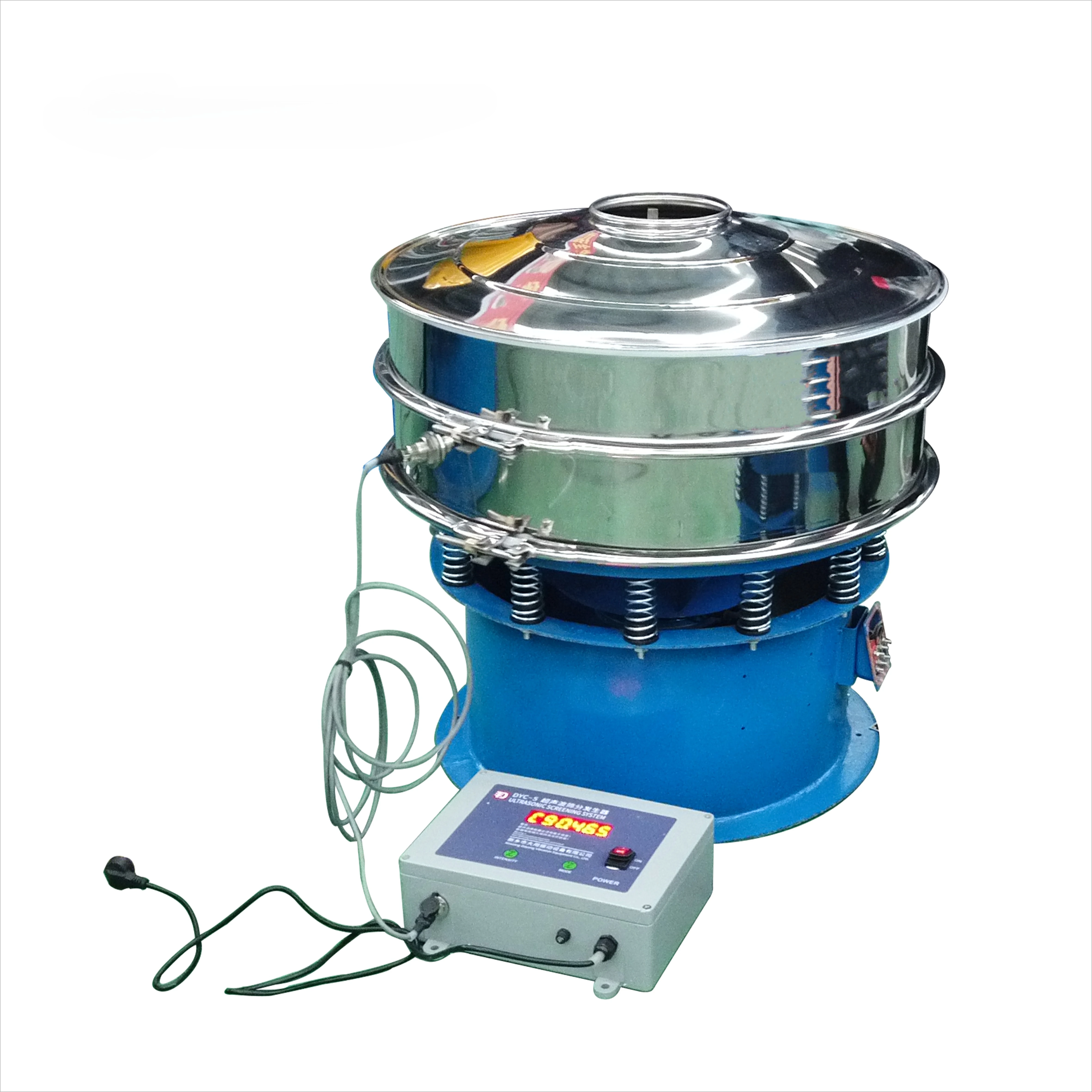 Ultrasonic Motorized Vibrating Sifter With Conveyor Control For Ore Sieving High Quality Closed Design