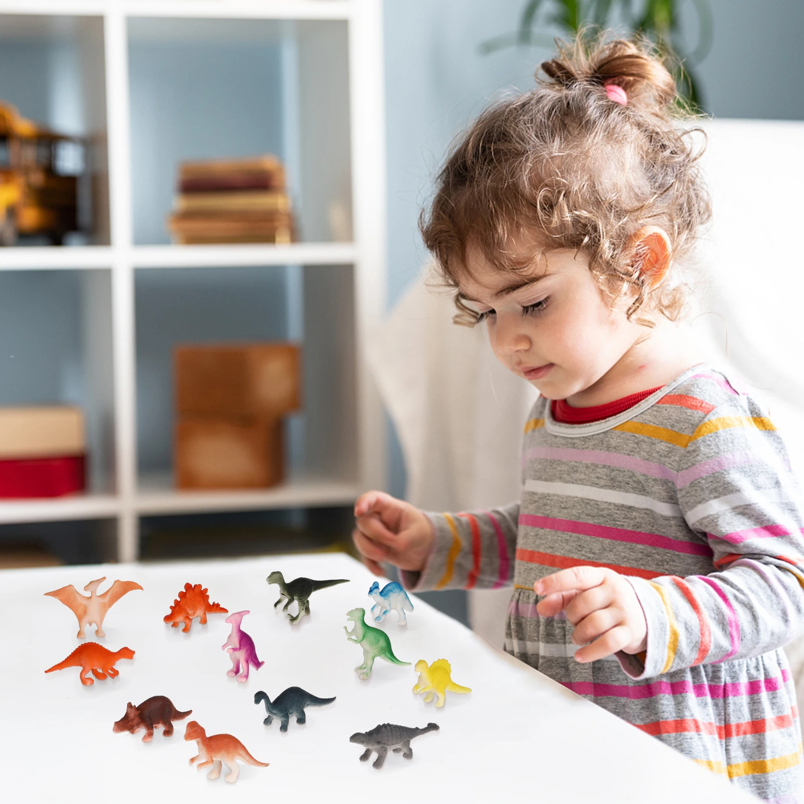 

12Pcs Dinosaur Figure Set Realistic Collection for Kids Educational Development Colorful Play Dinosaur Toys Toys for Kids