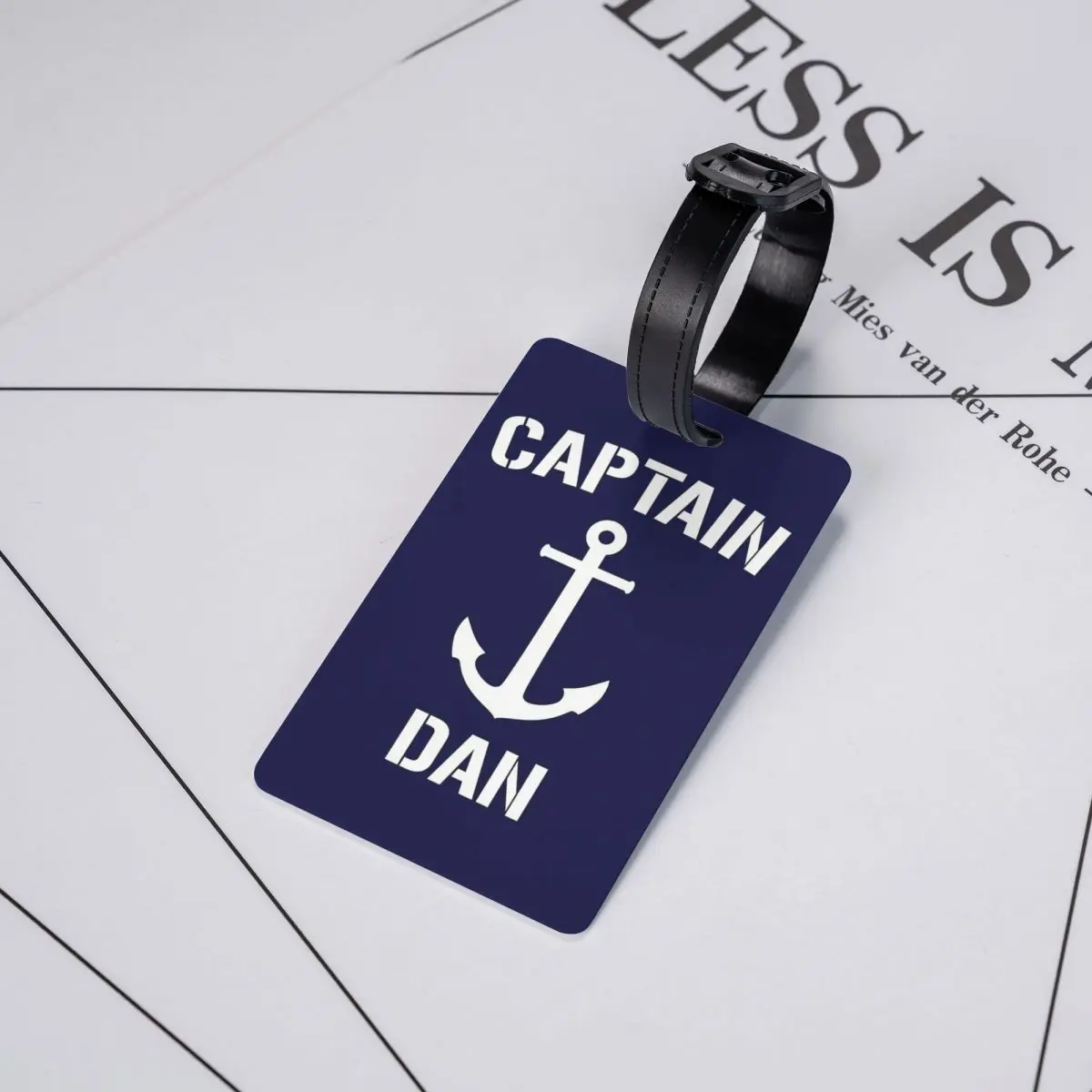 

Бирка для багажа «Капитанский якорь» (морской), аксессуар для чемодана, идентификатор для путешествий, держатель для багажной этикетки с местом для имени и адреса