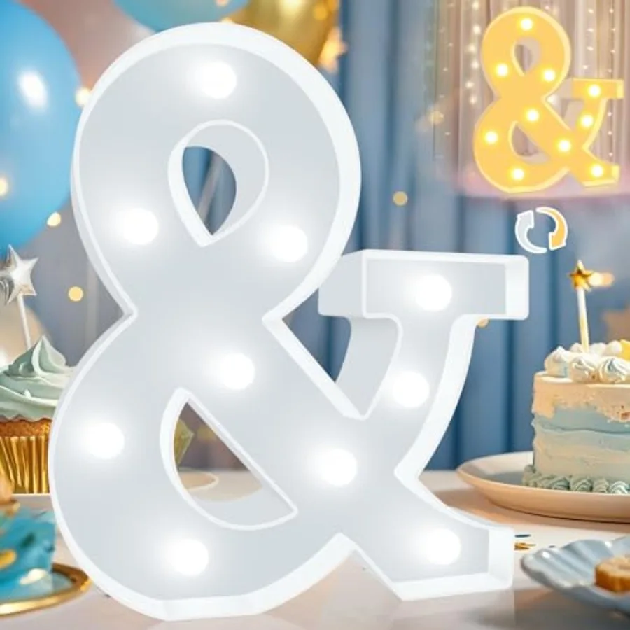 

LED Marquee Letter Lights, Decorative Lighted Letters, Light Up Alphabet Letters for Boys Girls, Party, Wedding, Bar, Night Lig