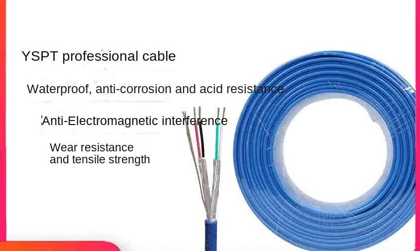 YSPT type hydraulic observation cable four core shielded sensor communication wire