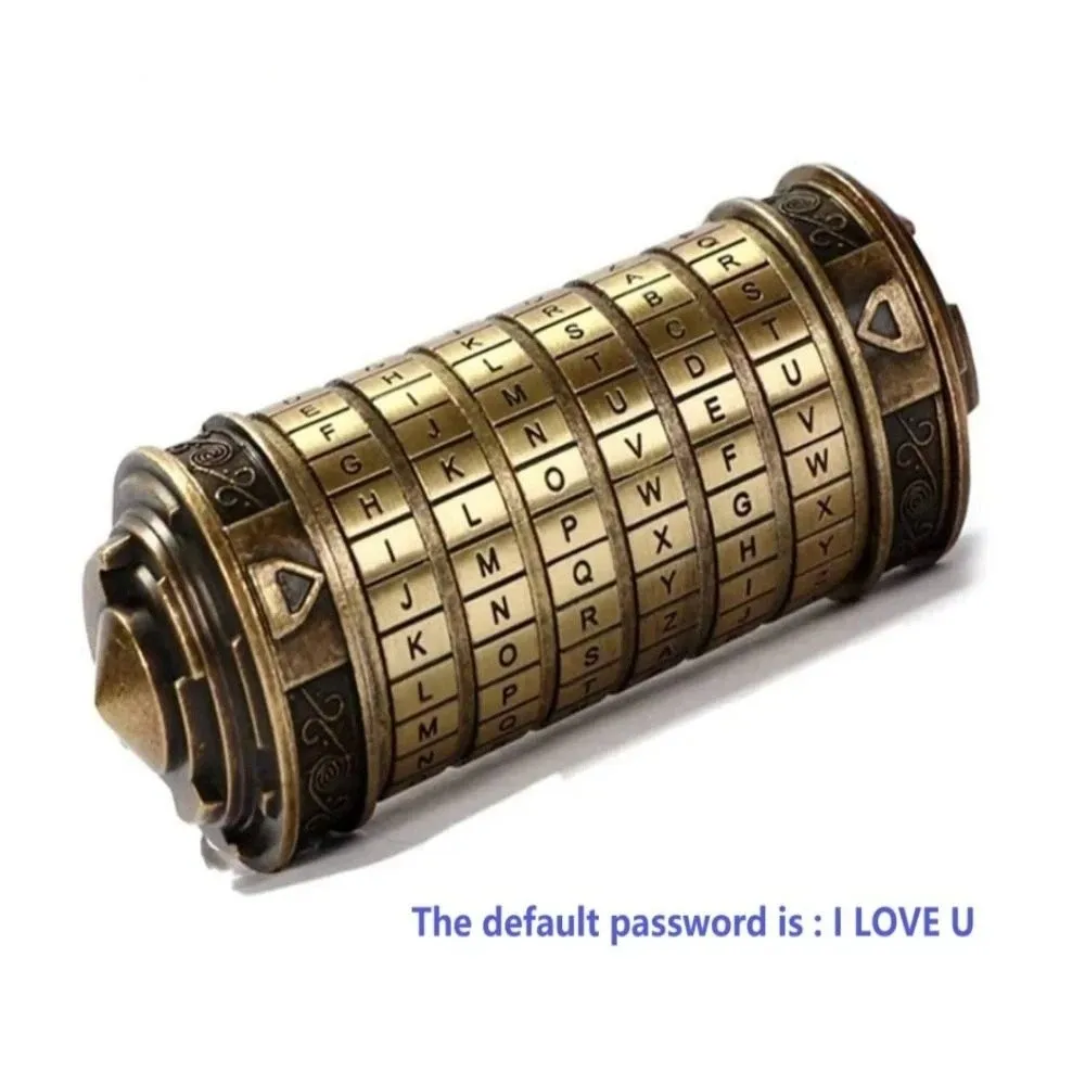Exquisitely Crafted Cipher Puzzle Lock Tube Smooth Surface Solid Durable Puzzle Lock Tube Premium Safe Material Stylish Delicate