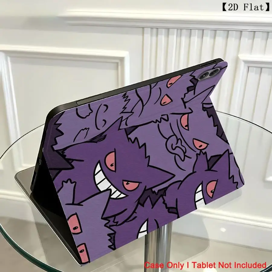 Cool Pokemon Gengar Case for Xiaomi Redmi Pad SE K Pad 8.8 9.7 12.4 Inch Pad 6s Pro 7 Ultra Pad 5 6 7 8 Pro With Pencil Holder